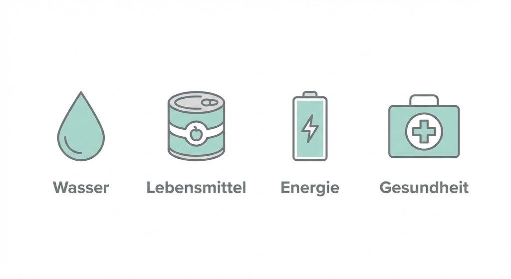 infografik vier saeulen krisenvorsorge