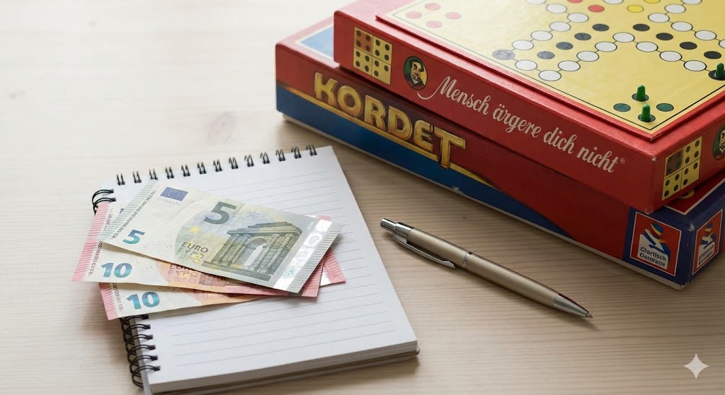 bargeld spiele notfall organisation Bargeldreserve in kleinen Scheinen und Brettspiele für den Notfall.