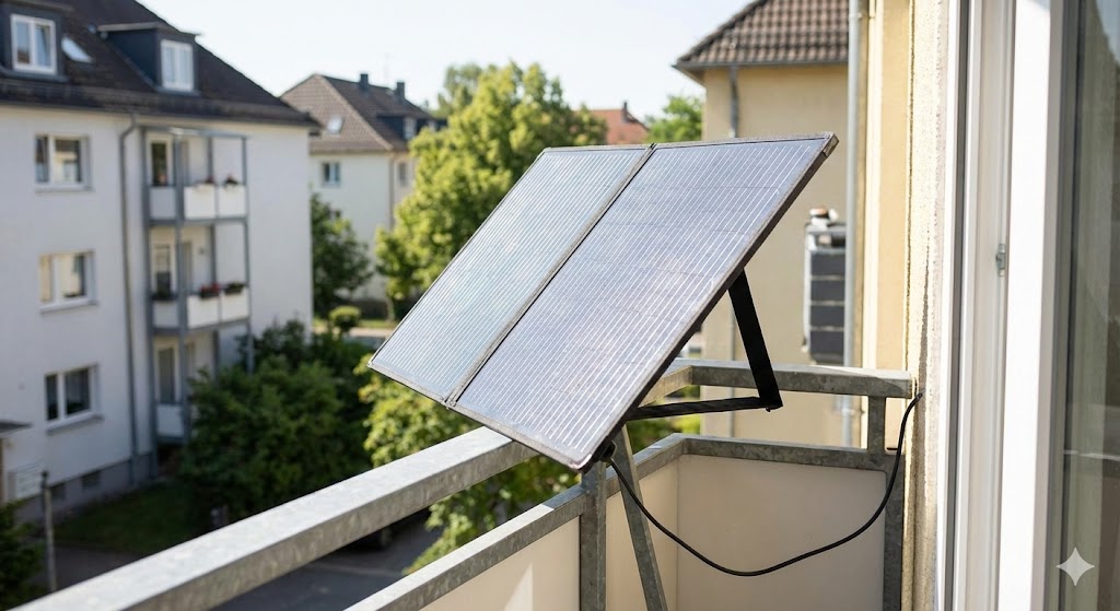 faltbares solarpanel balkon mietwohnung