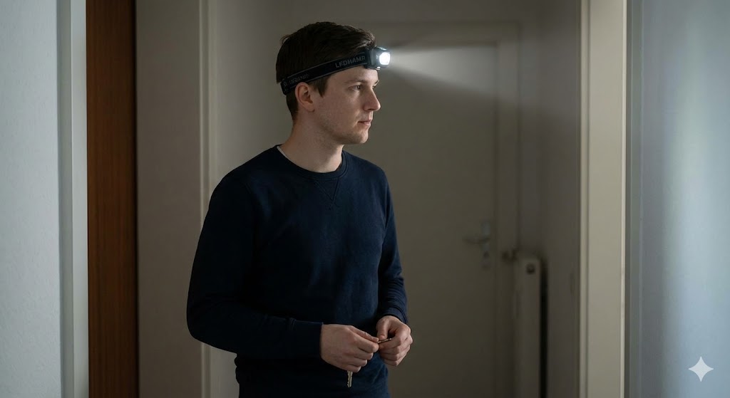 stirnlampe stromausfall orientierung flur